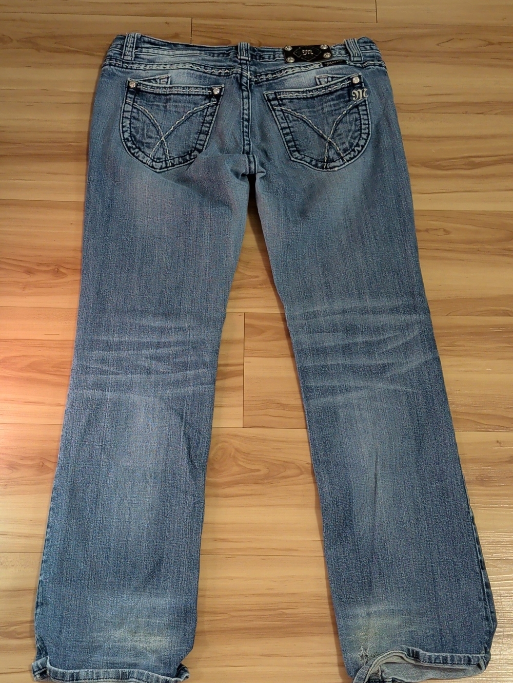 Light Blue Women's Miss Me Straight-Leg Jeans